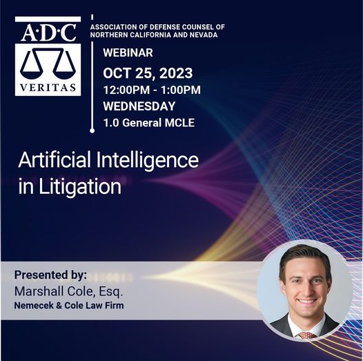 Webinar - Artificial Intelligence In Litigation - 2023