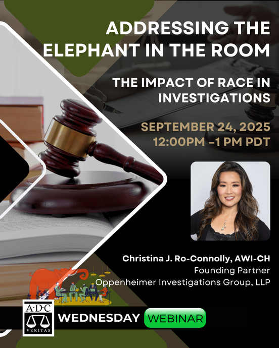Webinar - 9/24/2025 - Addressing the Elephant in the Room: The Impact of Race in Investigations