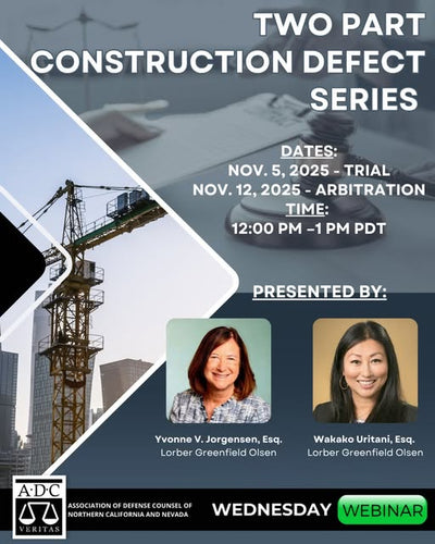 Webinar - Construction Defect Seminar - Trial and Arbitration