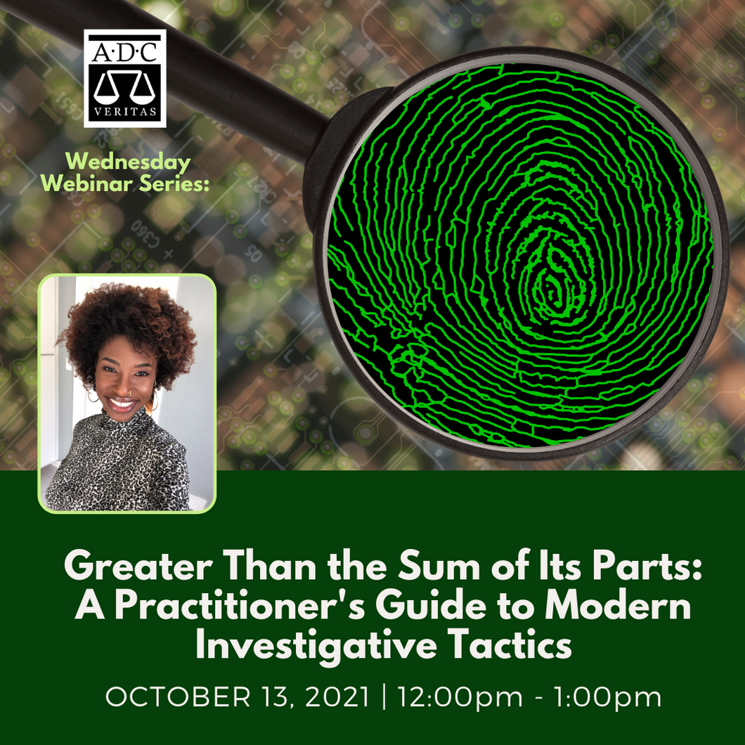 Greater Than the Sum of Its Parts: A Practitioner's Guide to Modern Investigative Tact - 2021
