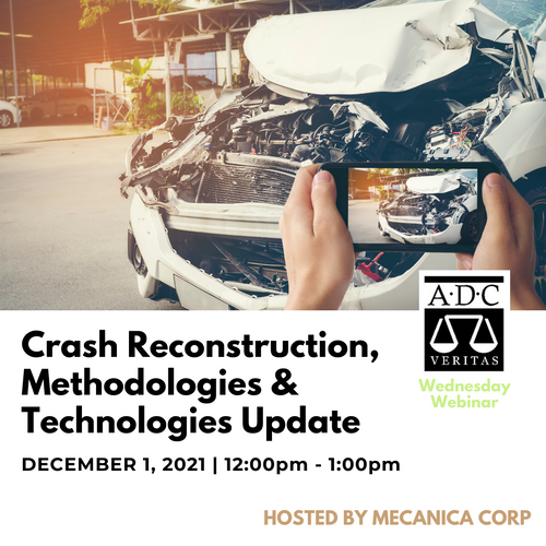 Crash Reconstruction, Methodologies & Technologies Update - 2021